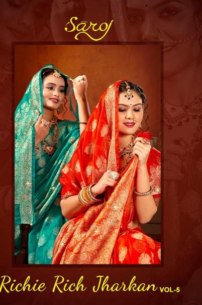 Saroj Richie rich jharkan vol.5 silk saree