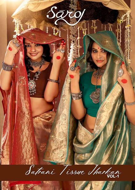 Saroj Satrani tissue jharkan vol.1 organza silk saree