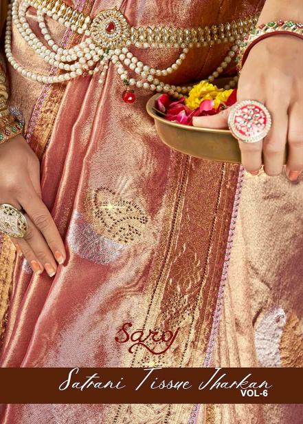 Saroj Satrani tissue jharkan vol.6 organza silk saree