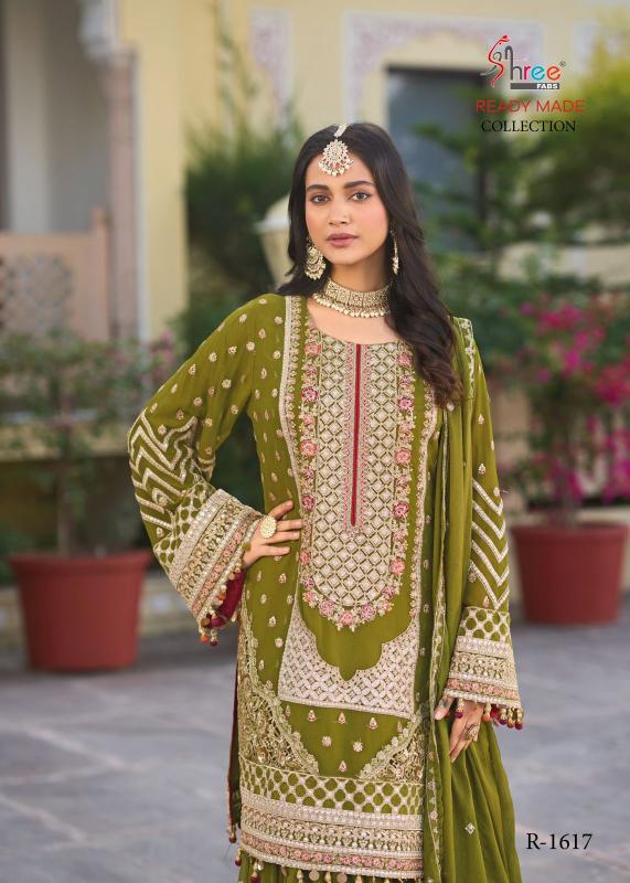 shree fabs dn 1617a-1617d air tex chinon adorable pakistani full stitch salwar kameez 