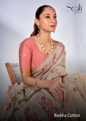 sooti sarha barkha vol 1 cotton comfortable saree exports 