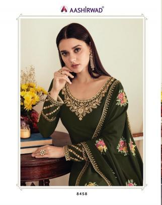 sunehri by aashirwad creation georgette modern designer salwar suit   