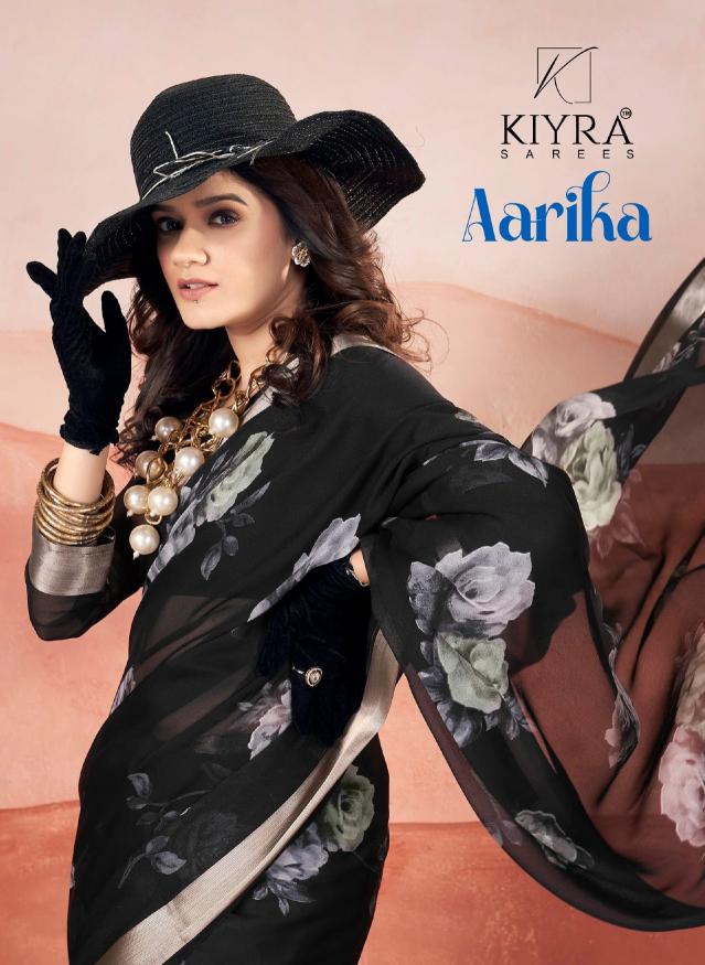 aarika vol 1 by kiyra dull moss daily wear new model sarees