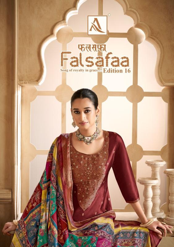 alok falsafaa vol 16 dola jacquard modern salwar kameez online  