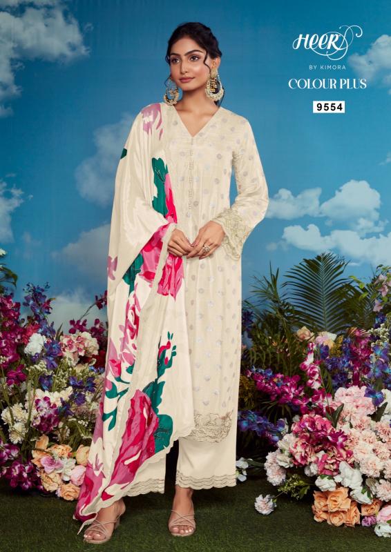 colour plus vol 199 by kimora muslin weaving hit design dress material  