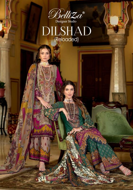 dilshad vol 1 by belliza designer viscose rayon casual pakistani salwar suit set 