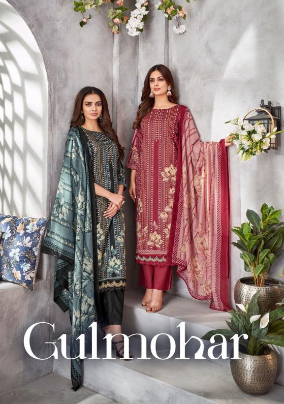 gulmohar by vp jam cotton unique colours fancy salwar kameez 