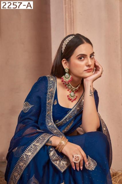 Jayshree launch 2257 series chiffon trendy design gorgeous look sarees