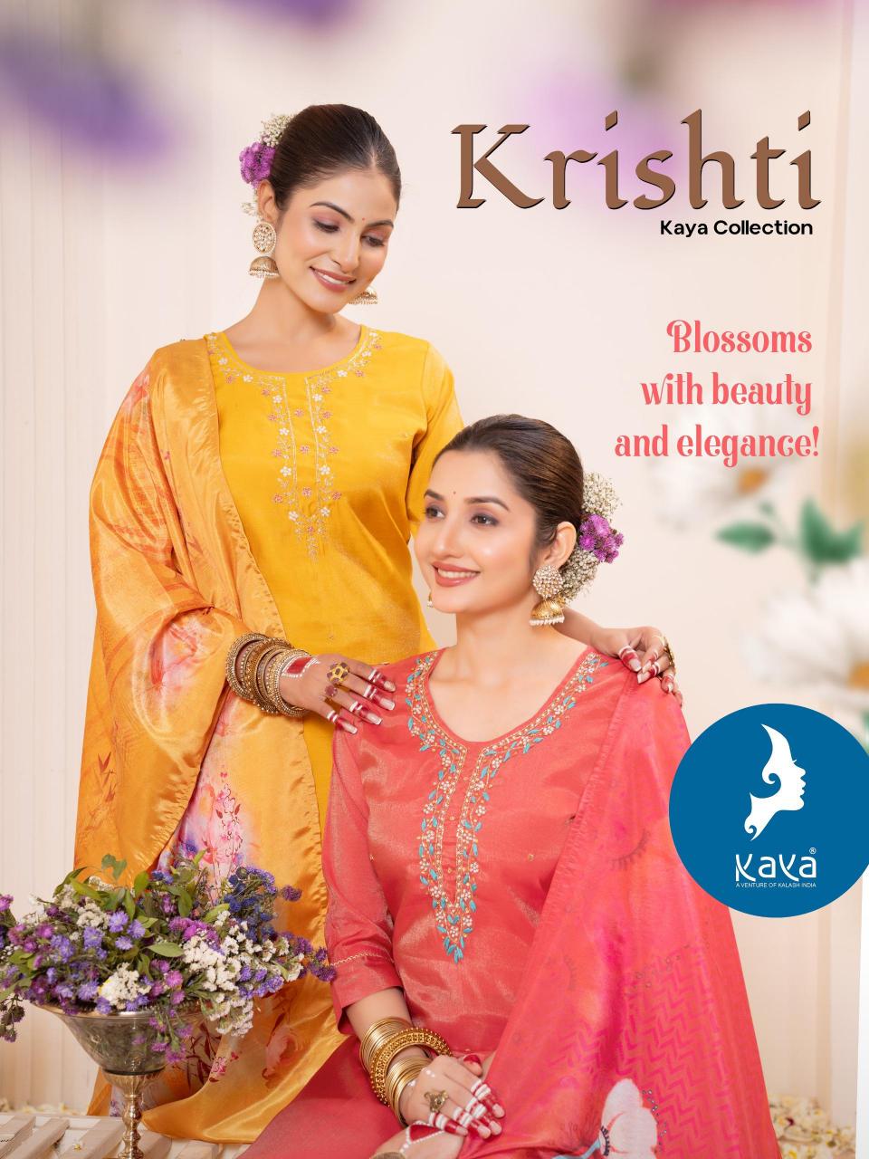 krishti by kaya róman shimmer readymade new salwar suit design 2025