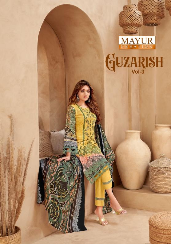 mayur creation guzarish vol 3 cotton daily wear stylish dress material online 