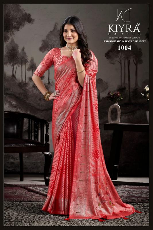 moksha vol 1 by kiyra dull moss brasso party wear indian saree for women 