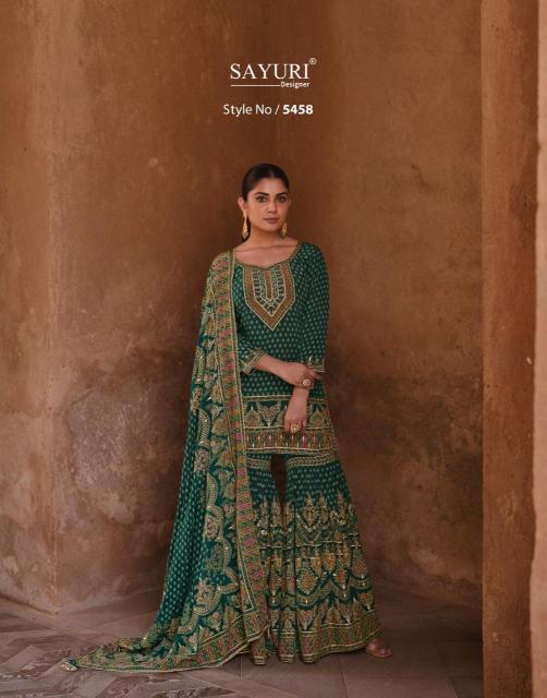 noorani by sayuri designer crep silk fullstitch premium sharara suit with dupatta 