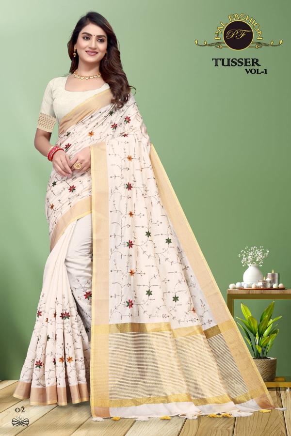 pal fashion tusser vol 1 tusser silk traditional wear best saree online 