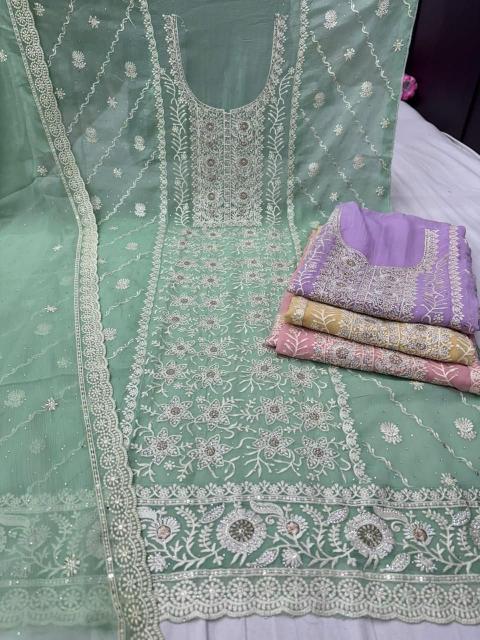 pr bakery organza chiffon ladies wear beautiful salwar kameez 