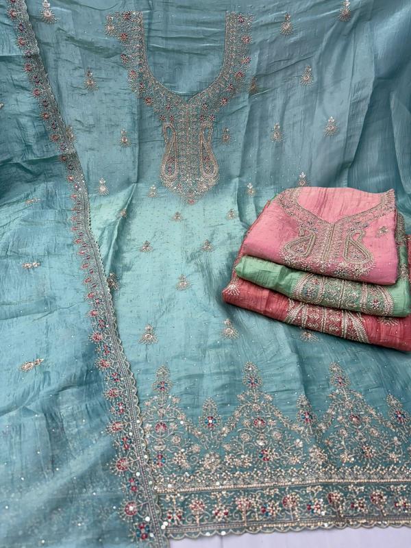 pr barcode gold crush jharkans work affordable unstitch suit for every occasion 