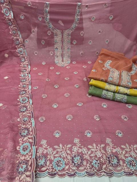 pr namrata jharkans organza chiffon traditional 3pcs dress for festivals look 