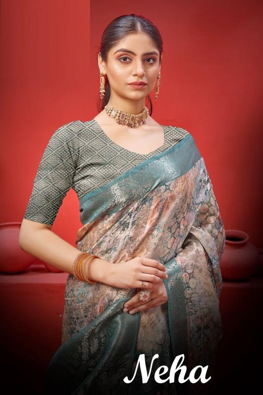 pr neha 9644a-9644d kanjeevaram exclusive designer sarees for every occasion