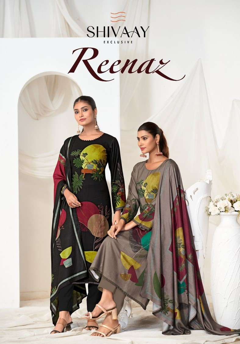 reenaz by shivaay viscose pashmina winter special designer dress material 