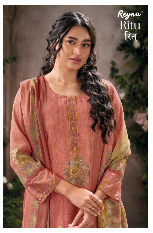 reyna ritu tissue print best dress material for summer stay cool and stylish