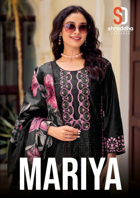 shraddha designer mariya cotton gorgeous look ladies suit 