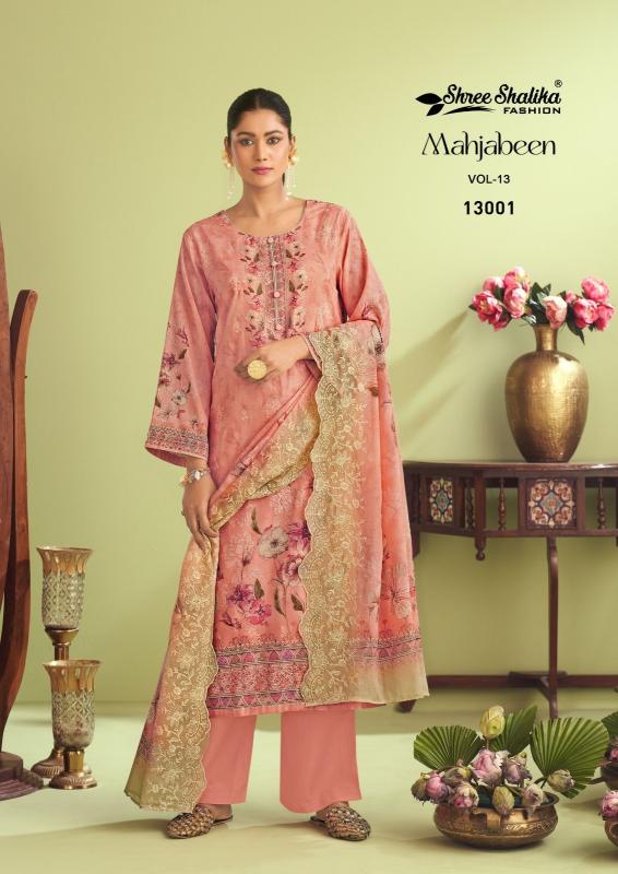 shree shalika mahjabeen vol 13 cotton comfortable pakistani suit online  