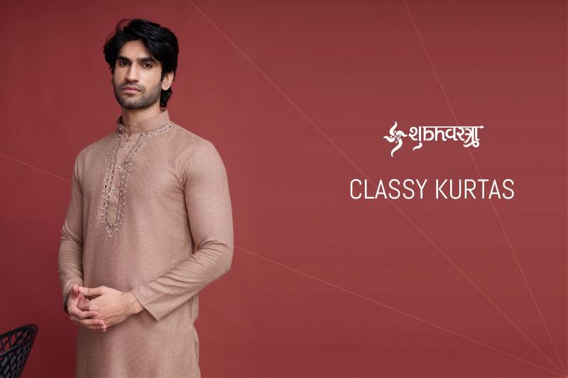 shubhvastra classy kurtas readymade weaving pattern gorgeous look mens kurta 