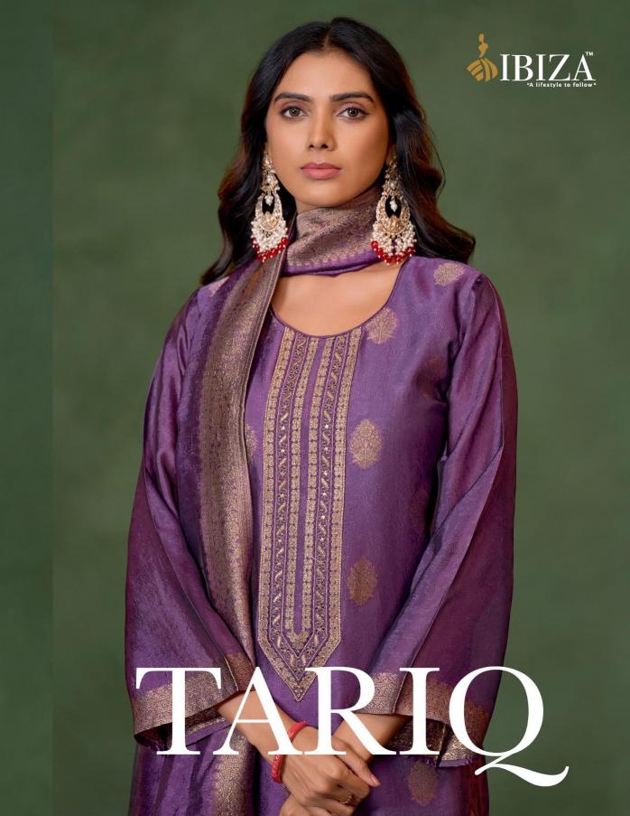 tariq by ibiza banglory silk womens indian unstitch salwar kameez set