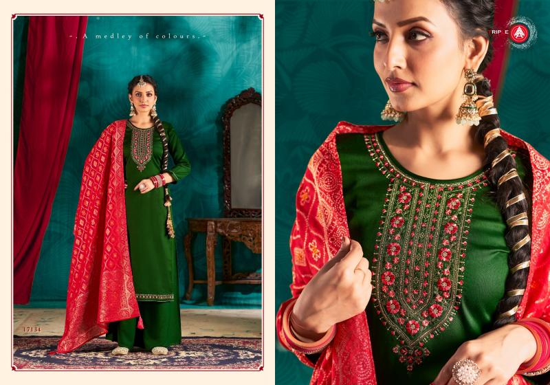 triple a aroos vol 3 unstiched ladies suits wholesale 