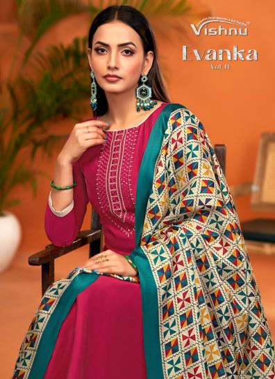 vishnu evanka vol 11 roman silk fashionable unstitch salwar kameez 