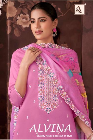 alok launch alvina zam cotton daily wear pakistani dress material 