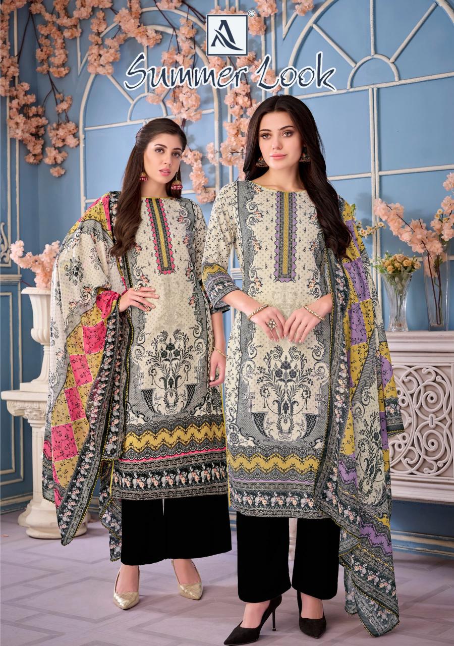 alok present summer look pure jam classy look fancy salwar kameez
