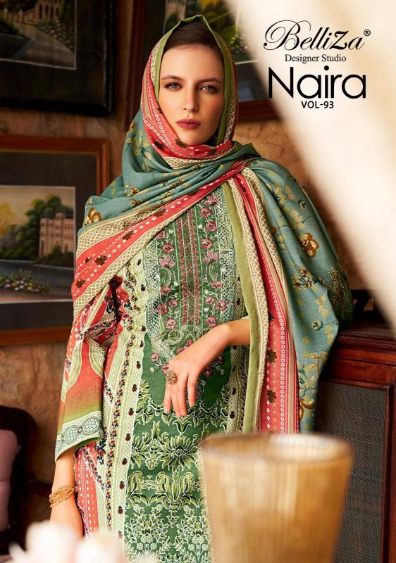 belliza designer naira vol 93 cotton comfortable pakistani dress material 