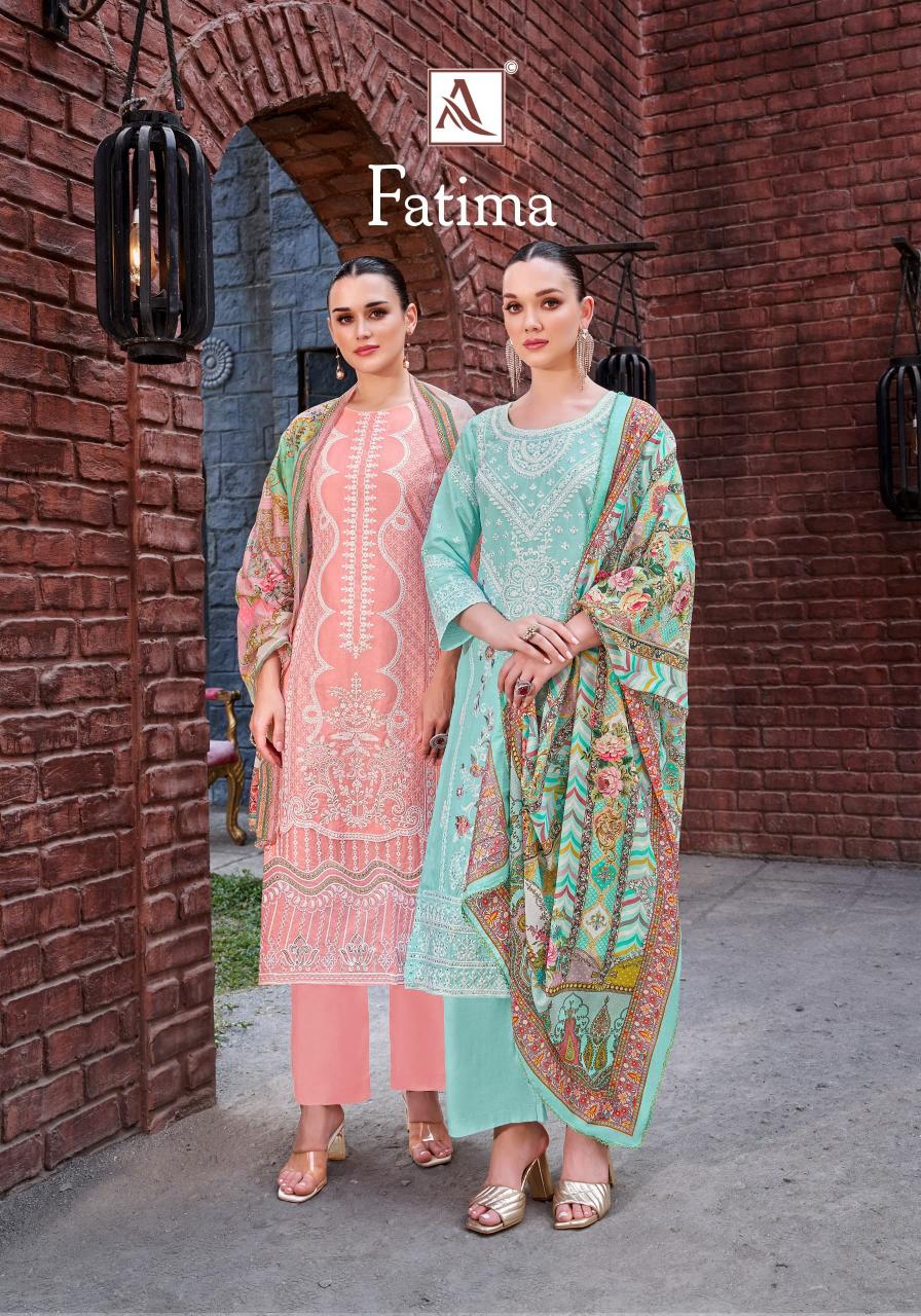 fatima by alok cambric lawn stylish look pakistani suit for womens 