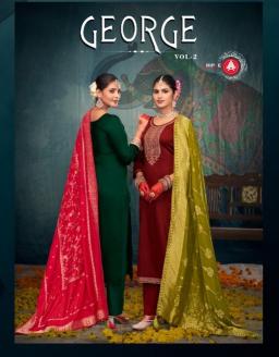 george vol 2 by fourdots jam silk cotton hit design dress material 