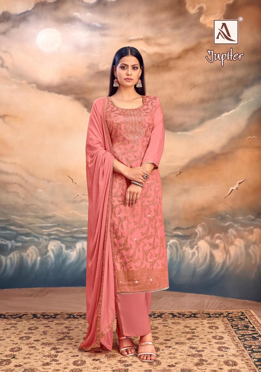 jupiter by alok muslin jacquard fashionable dress material  