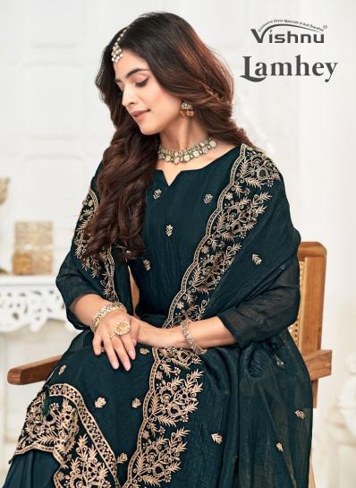 lamhey by vishnu crunchey blooming attractive look dress material 