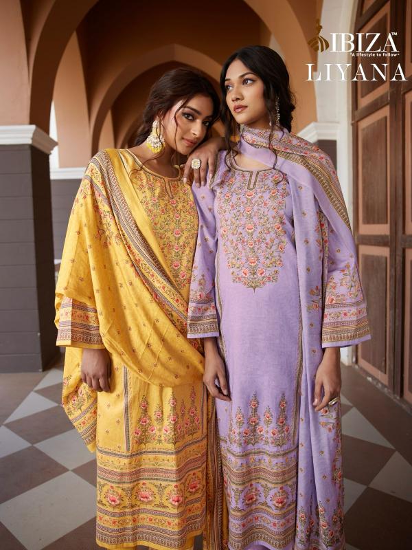 liyana by ibiza lawn cotton modern pakistani dress material 