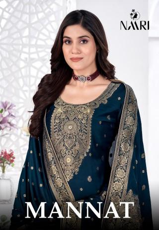 mannat by naari muslin jacquard hit design unstitch dress material  