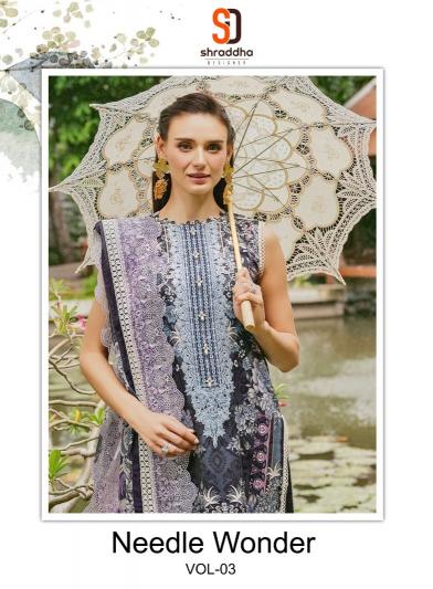 needle wonder vol 3 by sharaddha designer cotton casual pakistani suit 