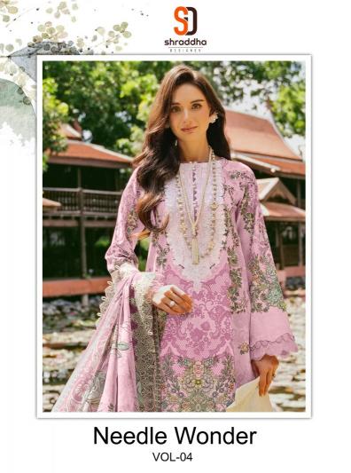 needle wonder vol 4 by sharaddha designer cotton classic unstitch suits 