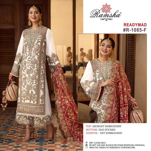 ramsha 1085 nx ef pakistani readymade designer suit for ladies