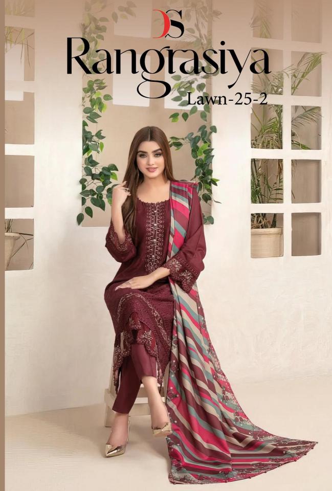 rangrasiya lawn 25 vol 2 by deepsy suits regular wear pakistani suits 