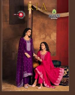 ria vol 3 by triple a muslin lakhnavi jacquard classic dress material 