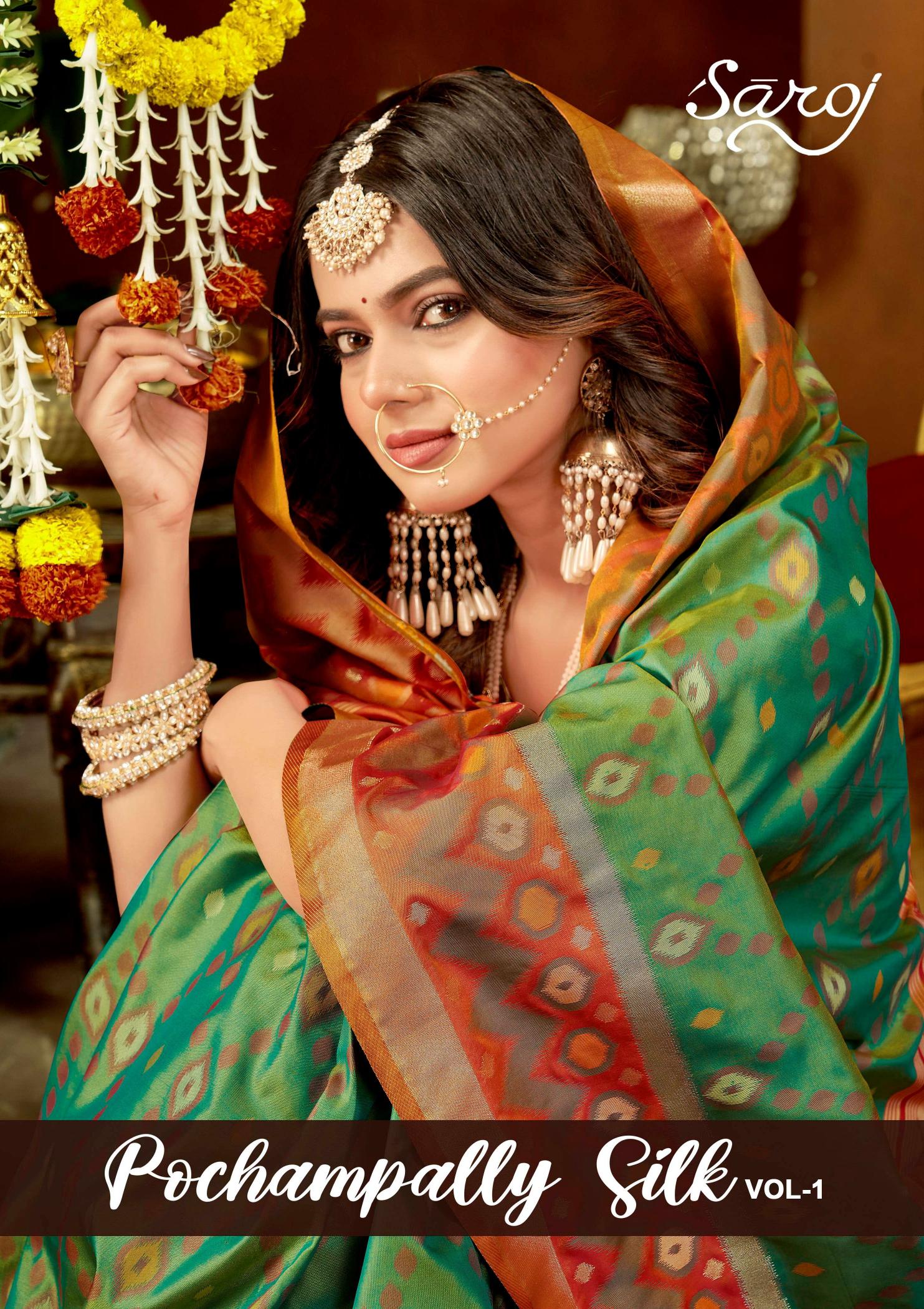 Saroj Pochampally silk vol.1 soft silk saree