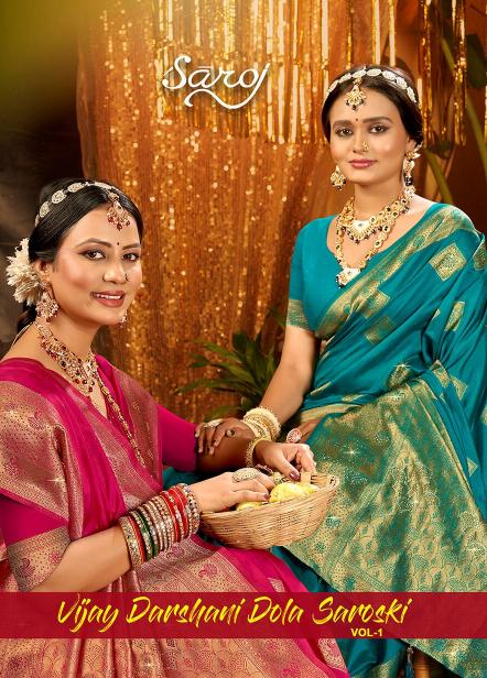 Saroj Vijay Darshani Dola Sarovski vol.1 Soft dola silk 