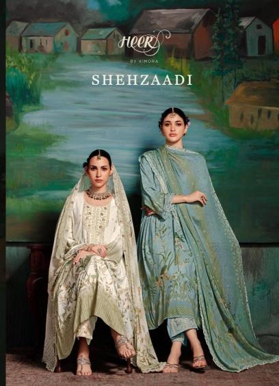 shehzaadi by kimora muslin popular design fancy salwar suits 