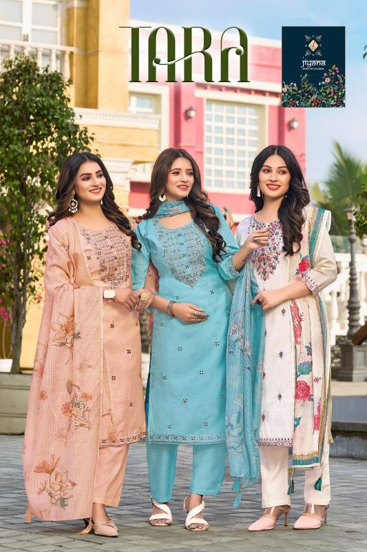 tara by jiyana readymade vertican shimar gorgeous look 3pcs dress