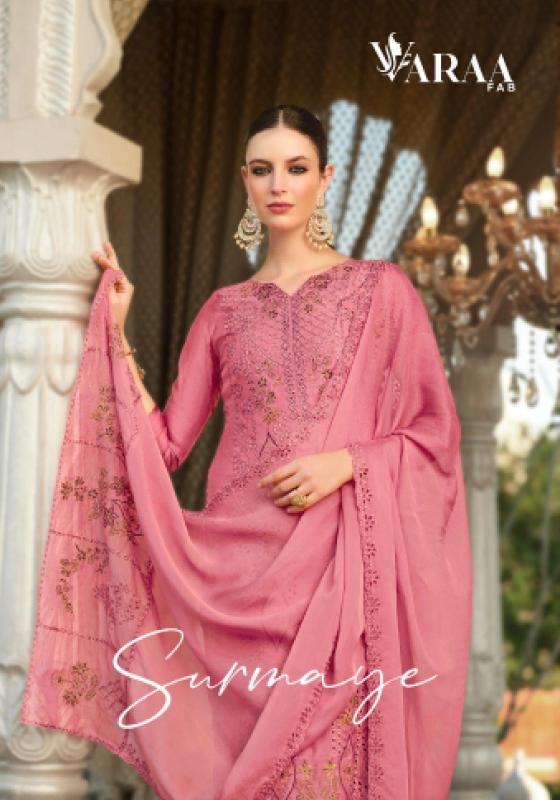 varaa fab surmaye viscose muslin gorgeous look suit for ladies 