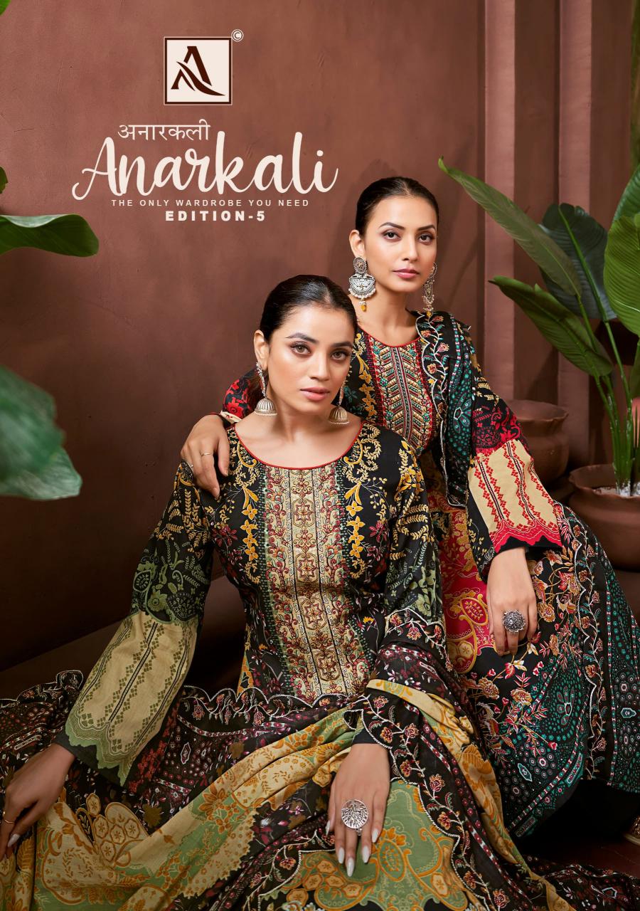 alok anarkali vol 5 cambric cotton pakistani print unstitch 3pcs dress