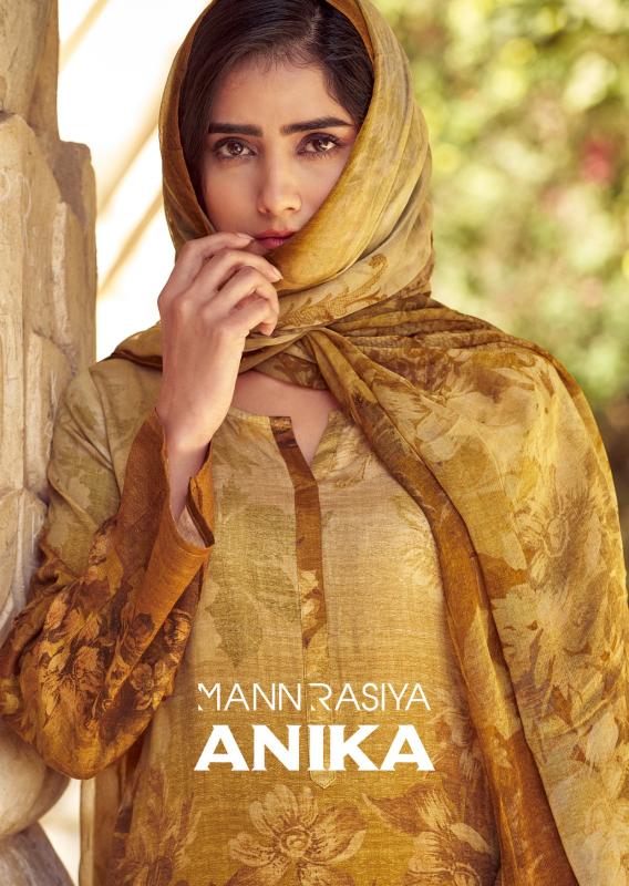 anika by mannrasiya jam cotton elegance style unstitch 3pcs dress